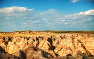 Scenic view badlands Ulusal Parkı, Güney dakota, ABD