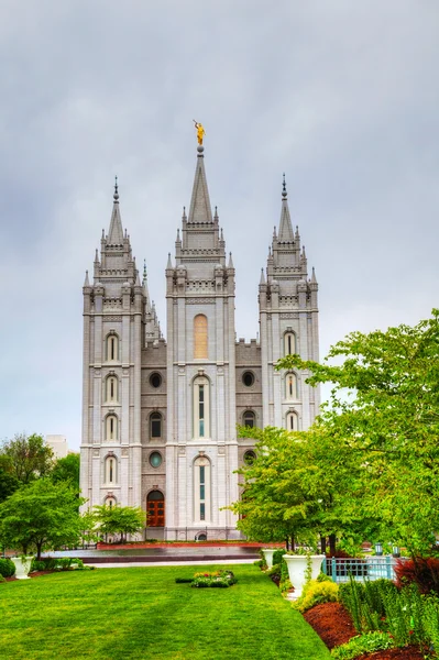 Mormoner templet i salt lake city, ut — Stockfoto