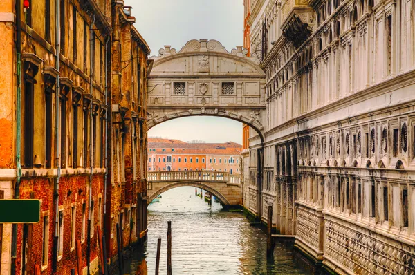 Seufzerbrücke in Venedig, Italien — Stockfoto