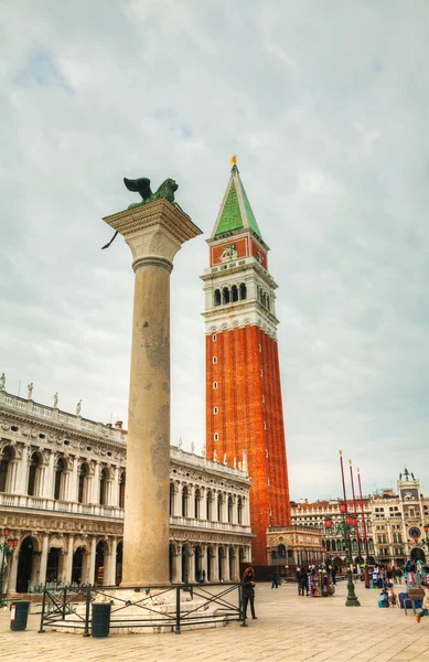 Piazza san marco na v Benátkách — Stock fotografie