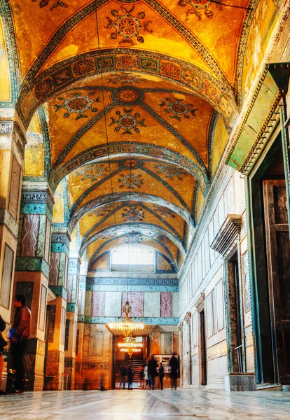 Interno di Hagia Sophia a Istanbul, Turchia — Foto Stock