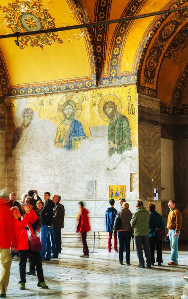 Wnętrze Hagia Sophia w Stambule, Turcja — Zdjęcie stockowe