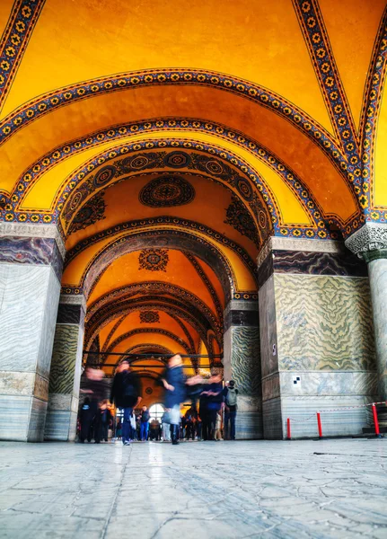 Interiér Hagia Sophia v Istanbulu, Turecko — Stock fotografie