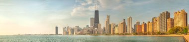 Downtown chicago, Il güneşli bir günde