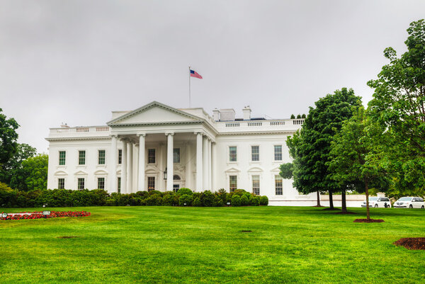 El edificio de la Casa Blanca en Washington, DC — Foto de Stock