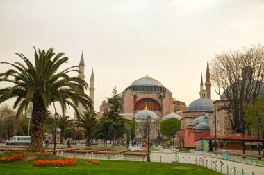 Ayasofya İstanbul 'da, Türkiye' de sabahın erken saatlerinde