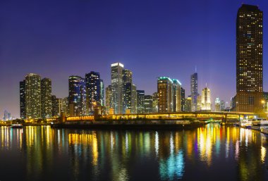 Downtown chicago, Il gece