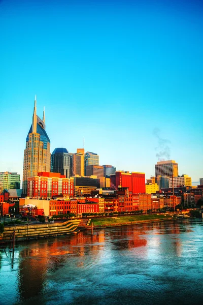 Paisaje urbano del centro de Nashville por la mañana — Foto de Stock
