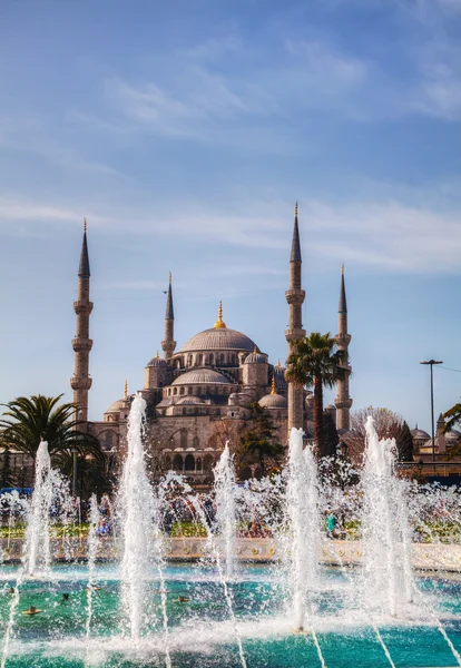 Sultan Ahmed Moskee (blauwe moskee) in Istanboel — Stockfoto