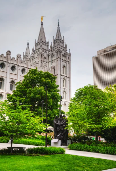 Templo dos Mórmons em Salt Lake City, UT — Fotografia de Stock