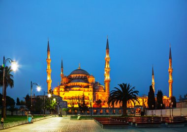 Istanbul'da Sultan Ahmed Camii (Sultanahmet Camii)