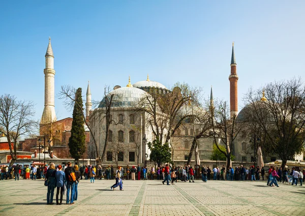 Hagia Sophia in Istanbul, Turkije vroeg in de ochtend — Stockfoto