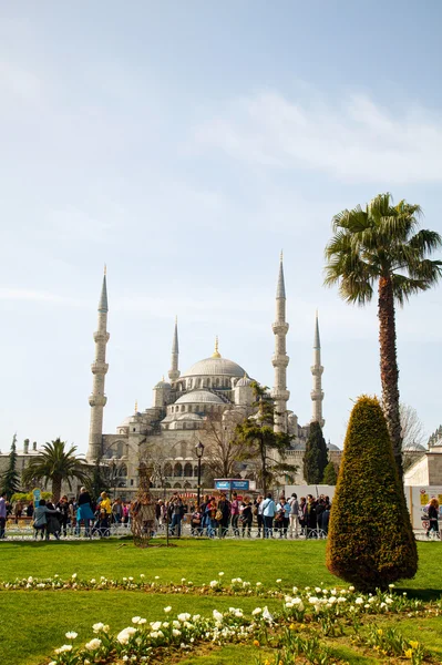 Sultan Ahmed Moskee (blauwe moskee) in Istanboel — Stockfoto