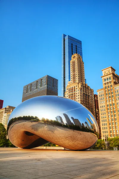 Cloud πύλη γλυπτική στο Millennium park — Φωτογραφία Αρχείου