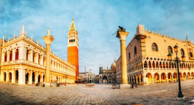 Panoramic view to San Marco square in Venice, Italy clipart
