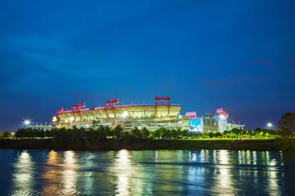 LP Field em Nashville, TN à noite — Fotografia de Stock