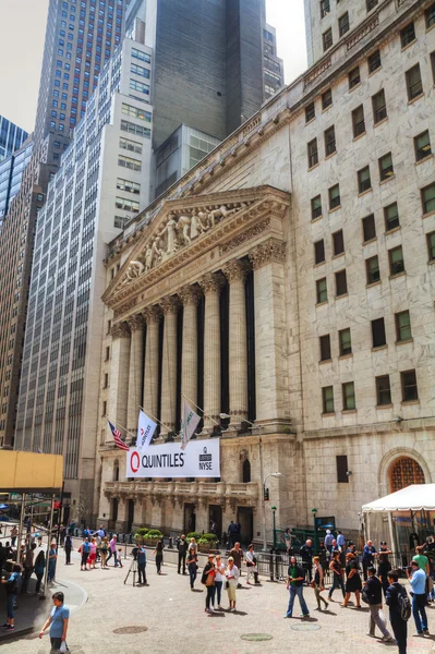 New york Menkul Kıymetler Borsası Binası — Stok fotoğraf
