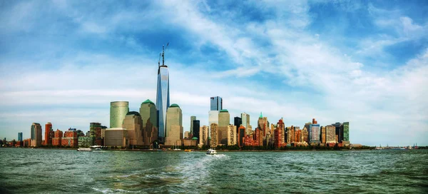 Панорама города Нью-Йорка — стоковое фото