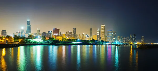 Chicago panorama del centro de la ciudad —  Fotos de Stock