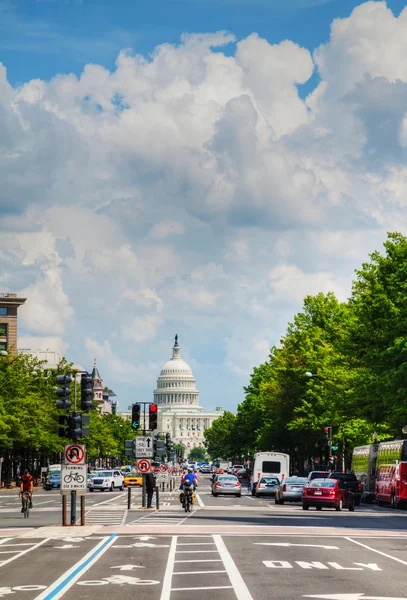 Capitool gebouw in washington, dc gezien vanaf pe — Stockfoto