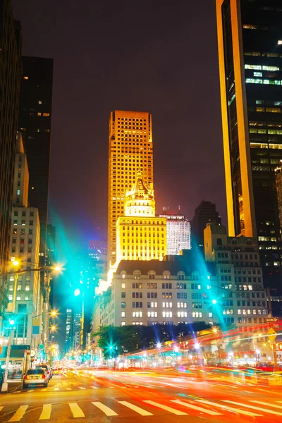 New York City in the night — Stock Photo, Image