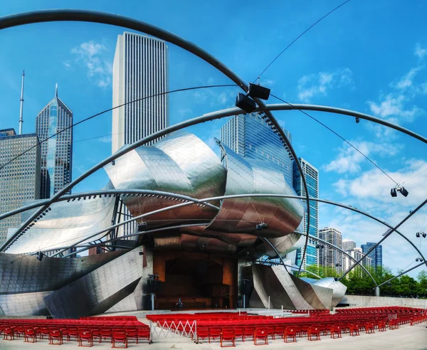 Jay pritzker paviljoen in millennium park in chicago — Stockfoto
