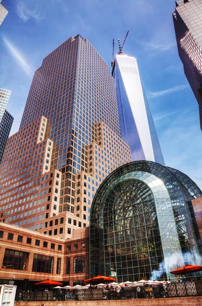 Gebäude des Weltfinanzzentrums in New York City — Stockfoto