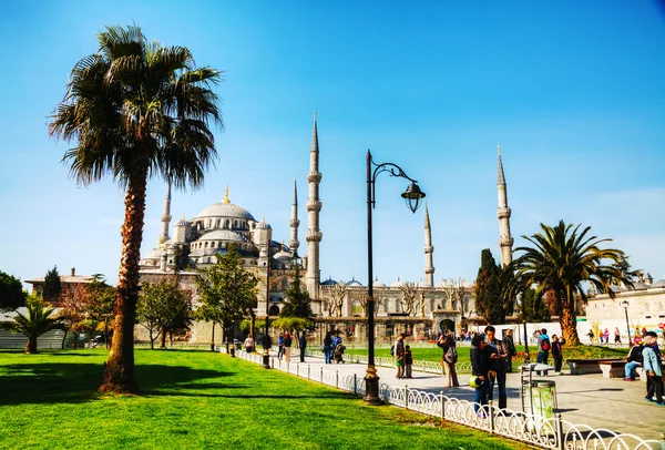 Mezquita Sultan Ahmed (Mezquita Azul) en Estambul —  Fotos de Stock