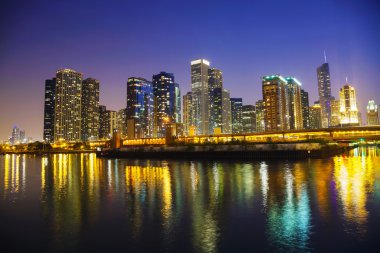 Chicago şehir merkezi cityscape panorama