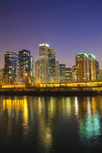 Chicago paisaje urbano del centro — Foto de Stock