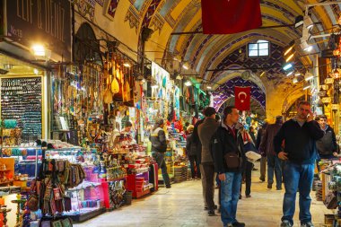 Grand Bazaar in Istanbul interior clipart
