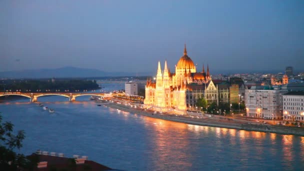 Hungarian Parliament building — Stock Video