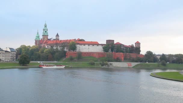 Wawel Royal Castle — Stok video