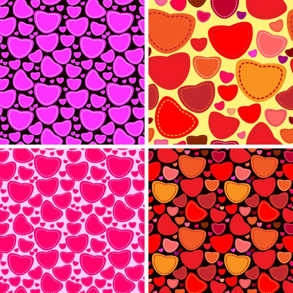 Saint-Valentin motif de fond sans couture — Image vectorielle