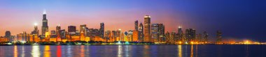 Downtown chicago, Il gün batımında