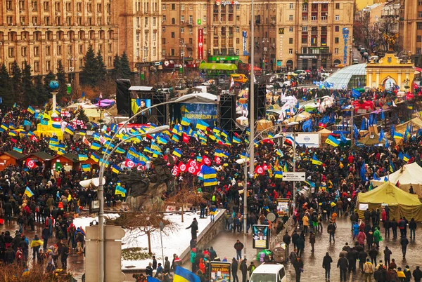 Protestos anti-governamentais em Kiev, Ucrânia — Fotografia de Stock