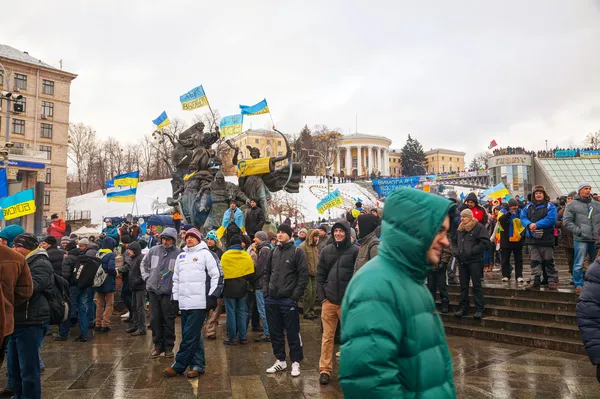 Anti-governmental protests in Kiev, Ukraine — Stock Photo, Image