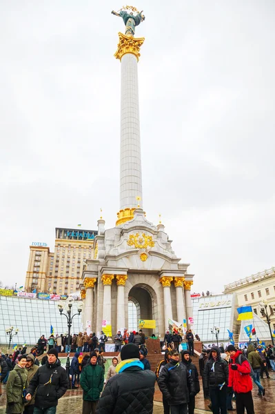 Protestos anti-governamentais em Kiev, Ucrânia — Fotografia de Stock