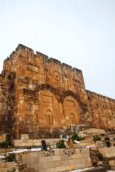 Den Gyllene porten i jerusalem, israel — Stockfoto