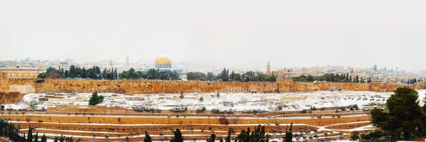 Oude stad in Jeruzalem, Israël panorama — Stockfoto