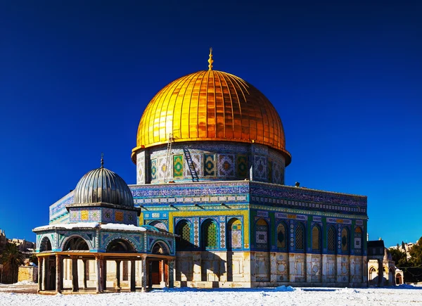 Cúpula da mesquita Rocha em Jerusalém — Fotografia de Stock