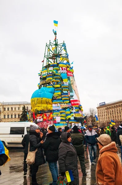 Anti-governmental protests in Kiev, Ukraine — Stock Photo, Image