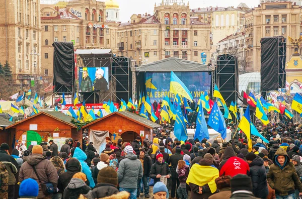 Anti-governmental protests in Kiev, Ukraine — Stock Photo, Image