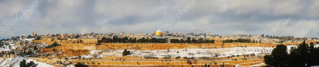 Old City in Jerusalem, Israel panorama Stock Picture