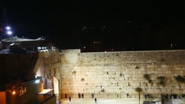 Kudüs'te gece Western wall