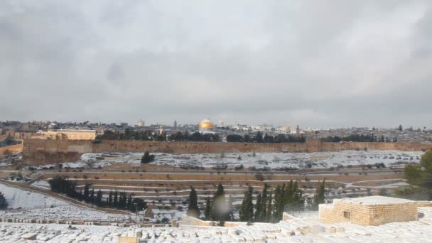Kudüs'ün eski şehri — Stok video