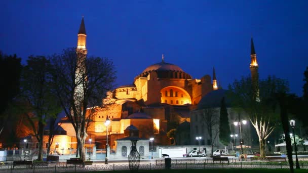 Hagia sophia in Istanbul — Stockvideo