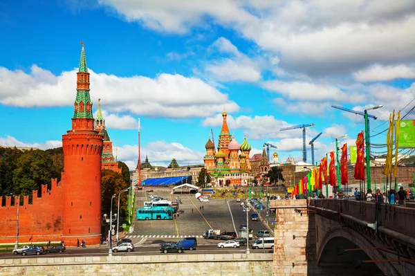 Überblick über die Innenstadt von Moskau — Stockfoto