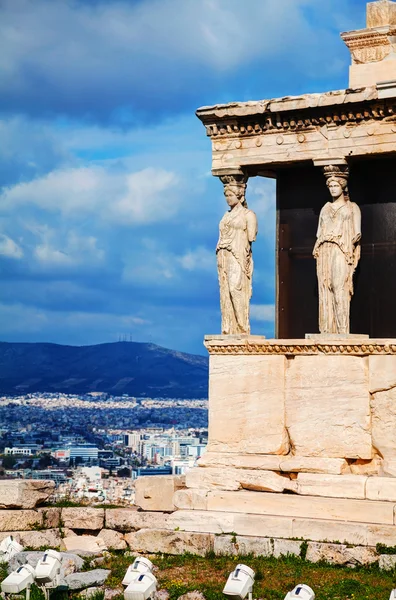 The Porch of the Caryatids in Athens — Stock Photo, Image