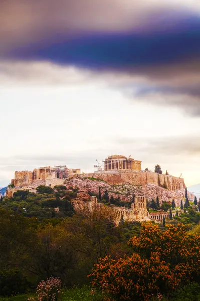 Akropolis ráno po východu slunce — Stock fotografie